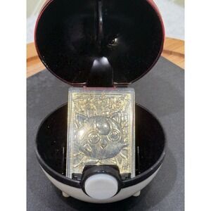 1999 Nintendo‎ 23k Gold Plated Pokemon Gold Metal Bar Card - Poliwhirl